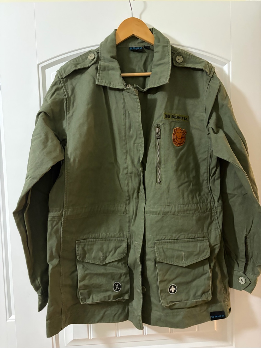 Ed Sheeran Divide Tour Military Patch Jacket Size Medium Unisex